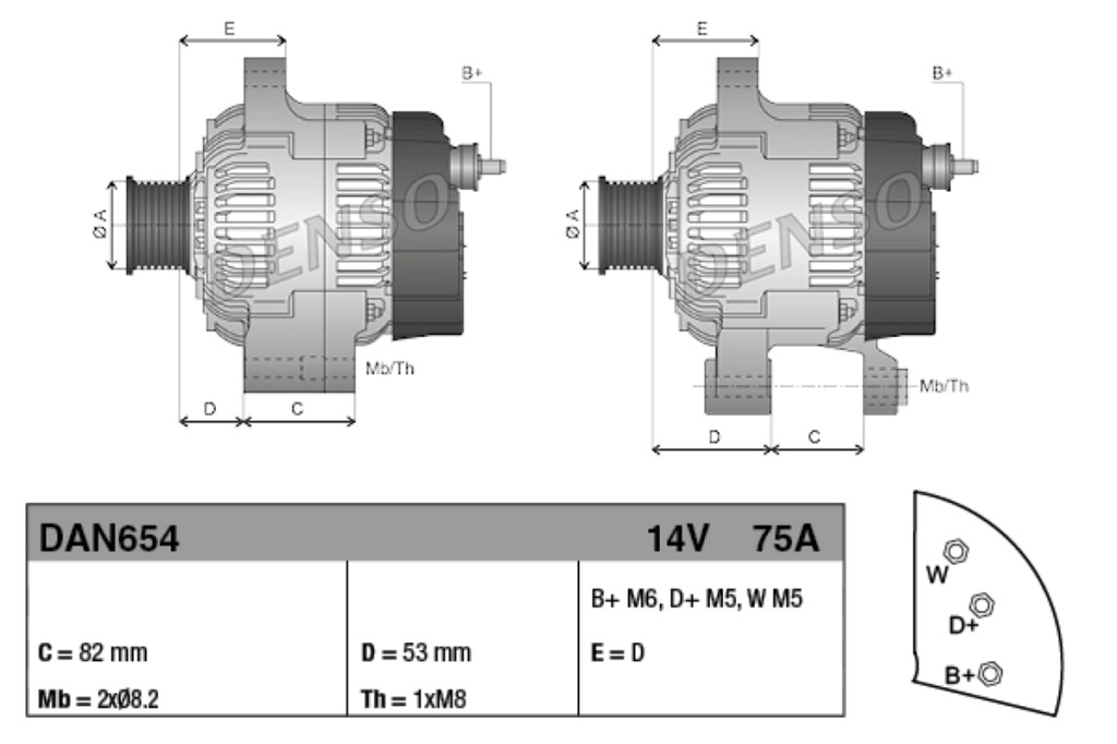 Alternator DENSO 102211-8171